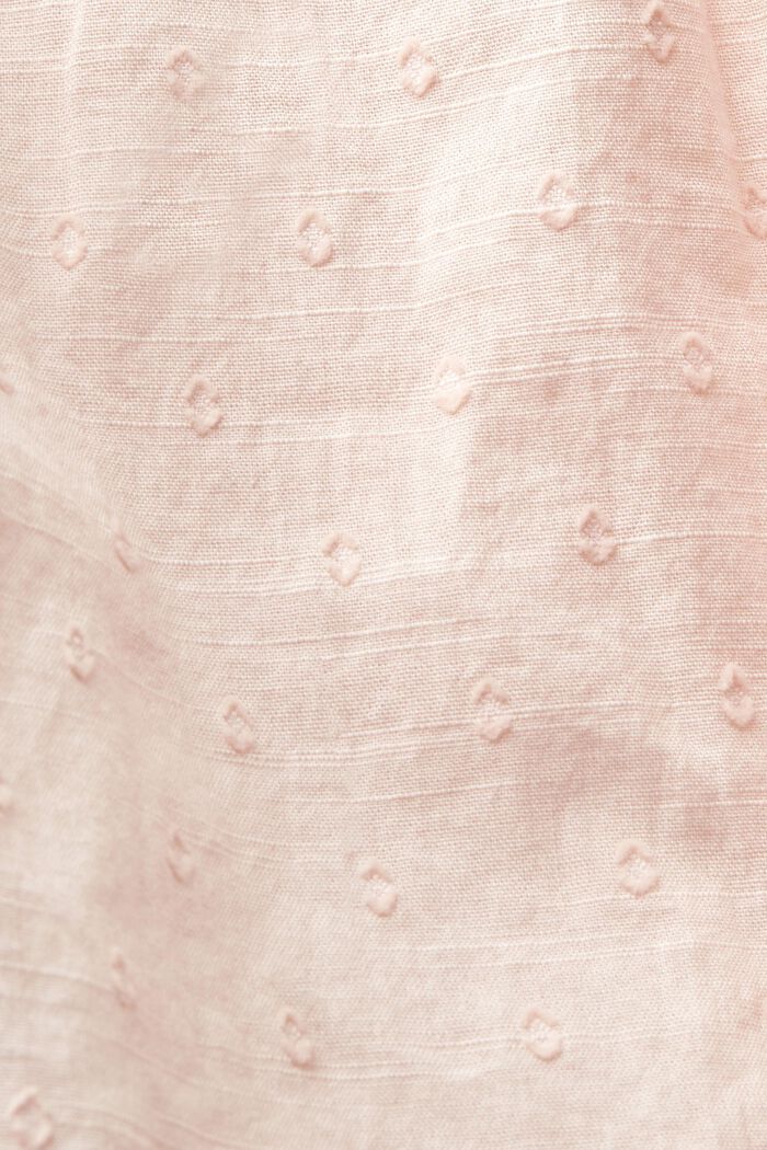 Plumeti-bluse i bomuld, PASTEL PINK, detail image number 5