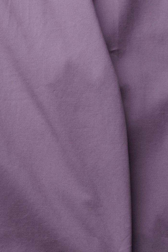 Korte bukser i økologisk bomuld, DARK MAUVE, detail image number 4