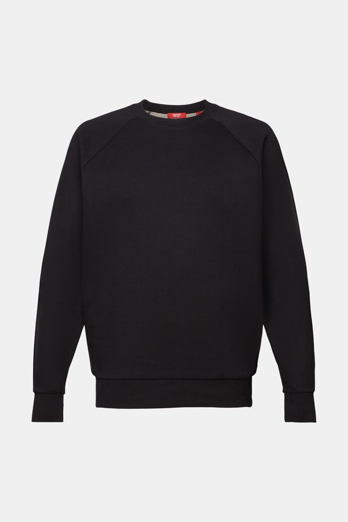 Basis-sweatshirt, bomuldsmiks, BLACK, detail image number 5