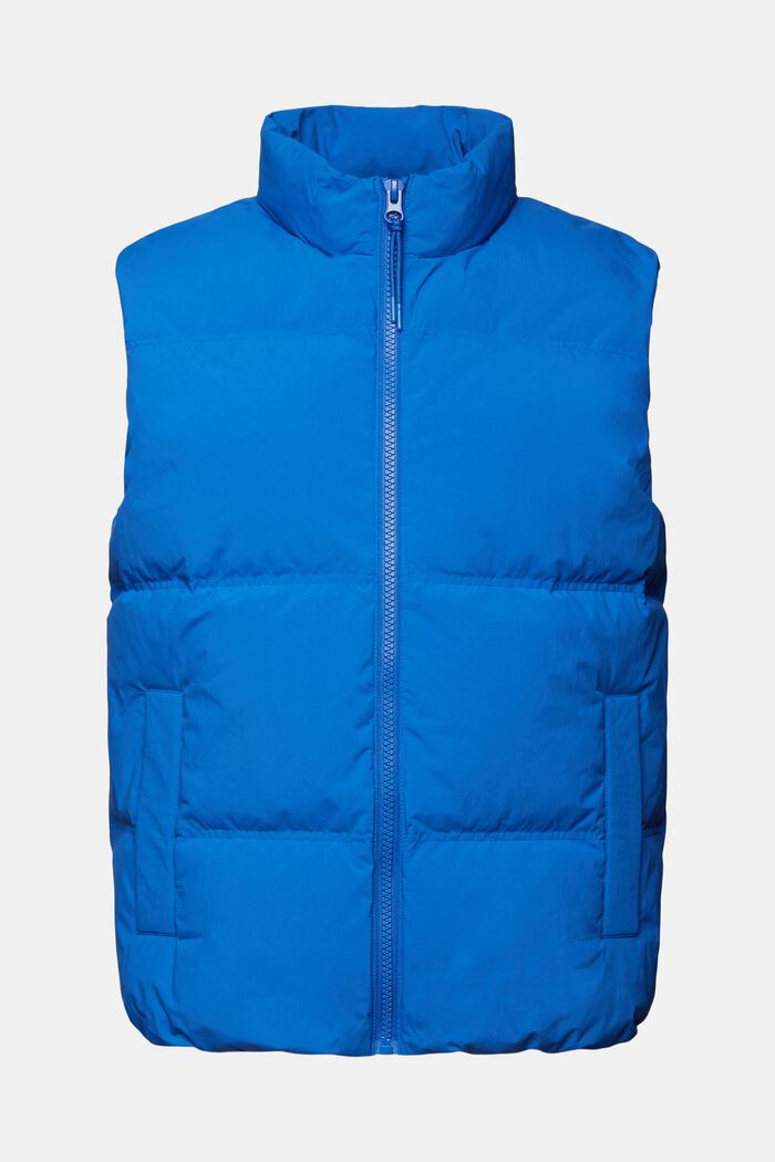 Quiltet puffervest, BRIGHT BLUE, detail image number 5