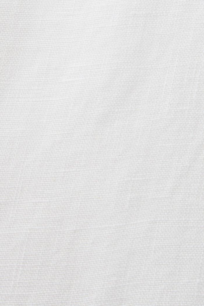 Cropped hørbukser, WHITE, detail image number 5
