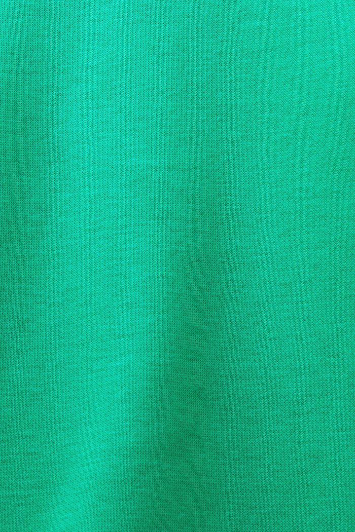 Sweatshirt med hætte og syet logo, GREEN, detail image number 5