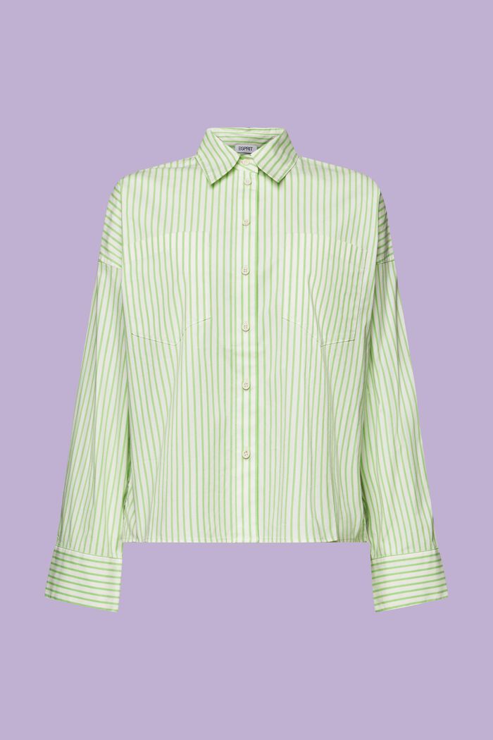 Stribet button down-skjorte, GREEN, detail image number 6