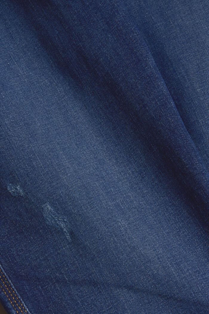 Destroyed jeans af økologisk bomuld, BLUE LIGHT WASHED, detail image number 4