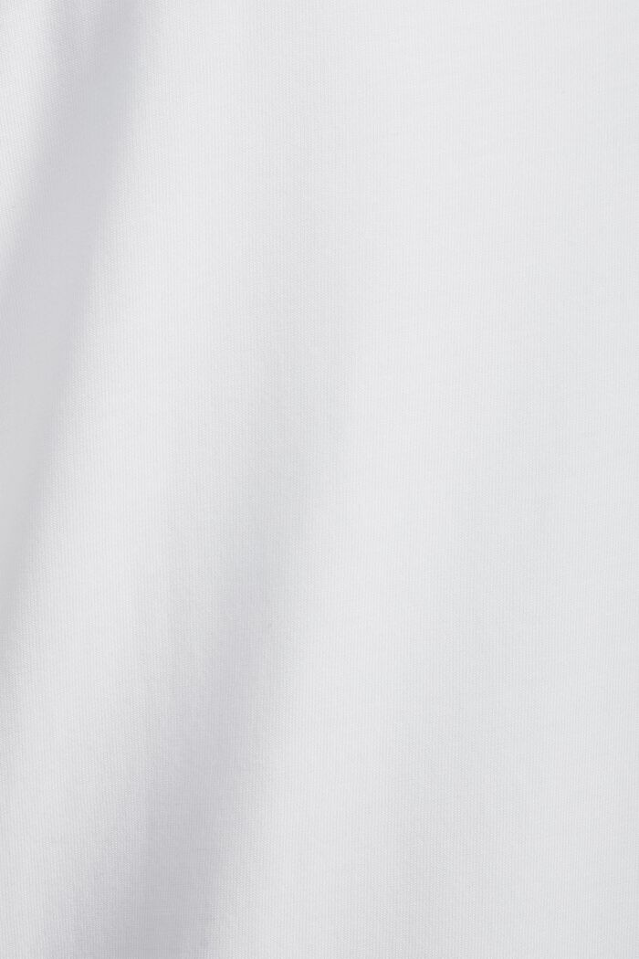 Broderet kjole i bomuldsjersey, WHITE, detail image number 4