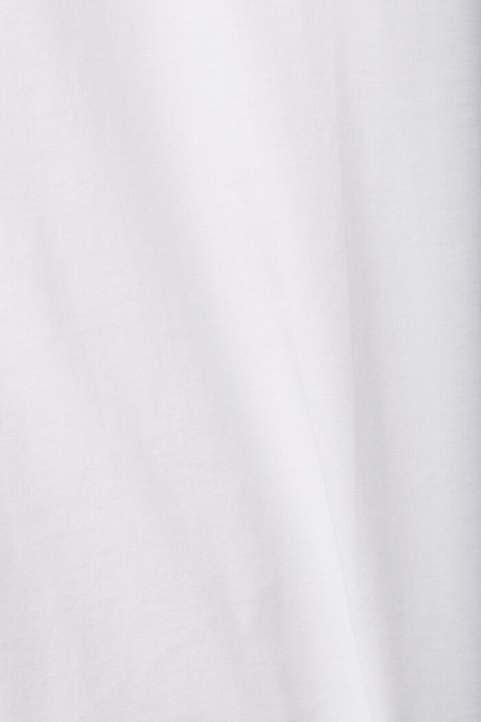 Jersey-T-shirt med rund hals, WHITE, detail image number 5