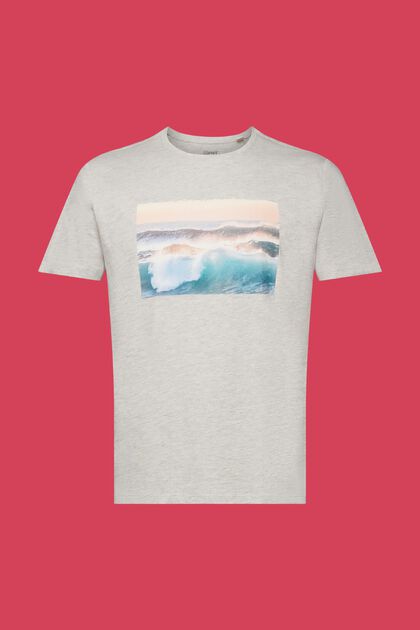 T-shirt i slubjersey med print