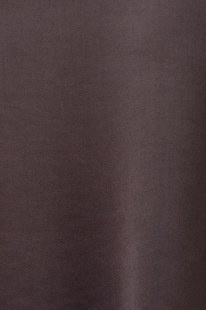 Genanvendt: satinskjorte i blandet materiale, ANTHRACITE, detail image number 6
