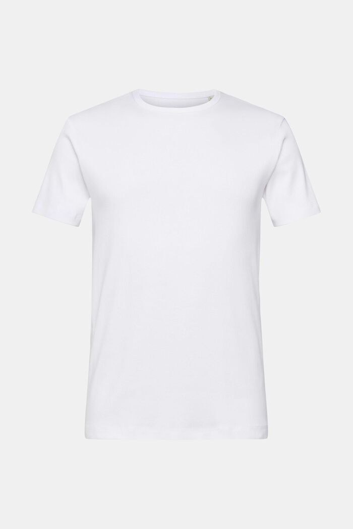 T-shirt i jersey med slim fit, WHITE, detail image number 6