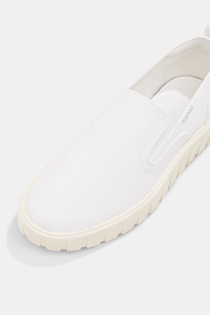 Slip-on-sneakers med plateausåler, WHITE, detail image number 4