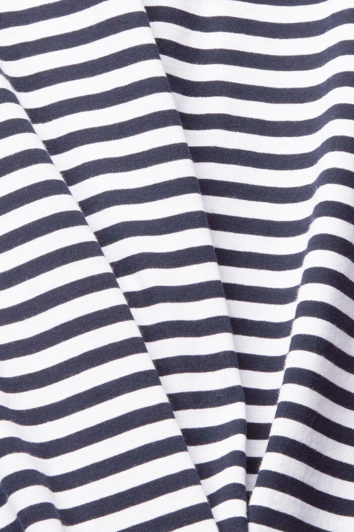 Jersey-T-shirt med striber, WHITE, detail image number 1