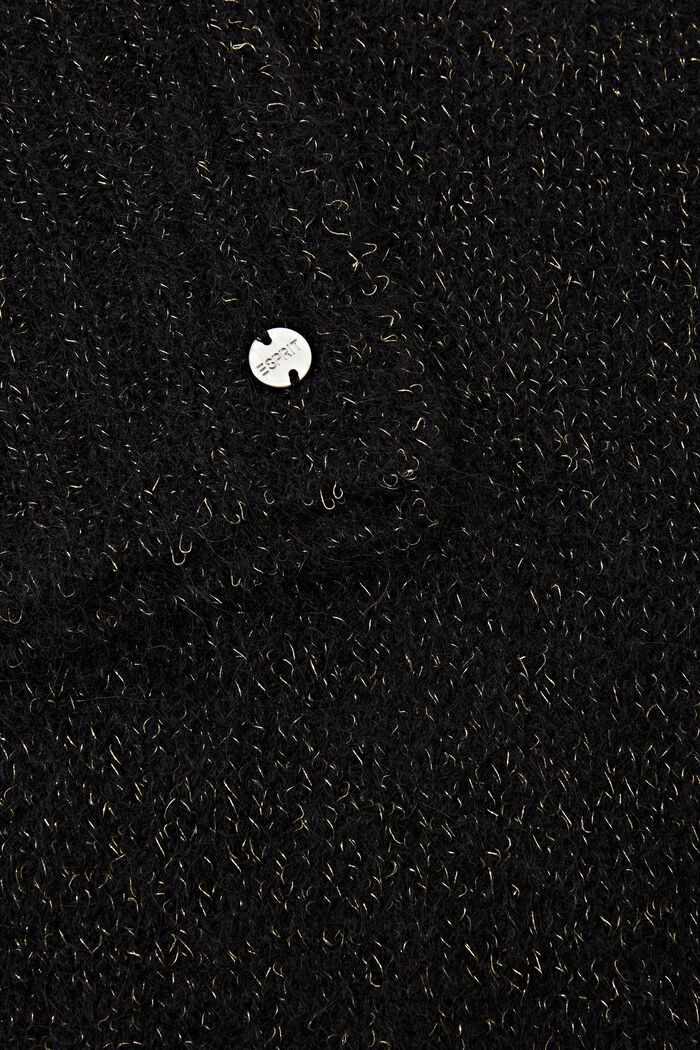 Tørklæde i mohair-/uldmiks, BLACK, detail image number 1