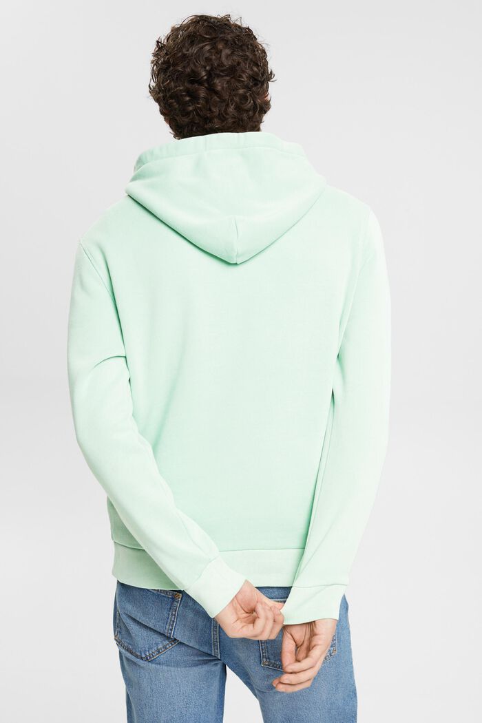 Sweatshirt med hætte, LIGHT AQUA GREEN, detail image number 3