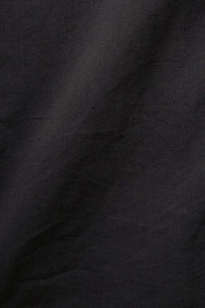 Skjorte med korte ærmer, bomuldsmiks, BLACK, detail image number 6