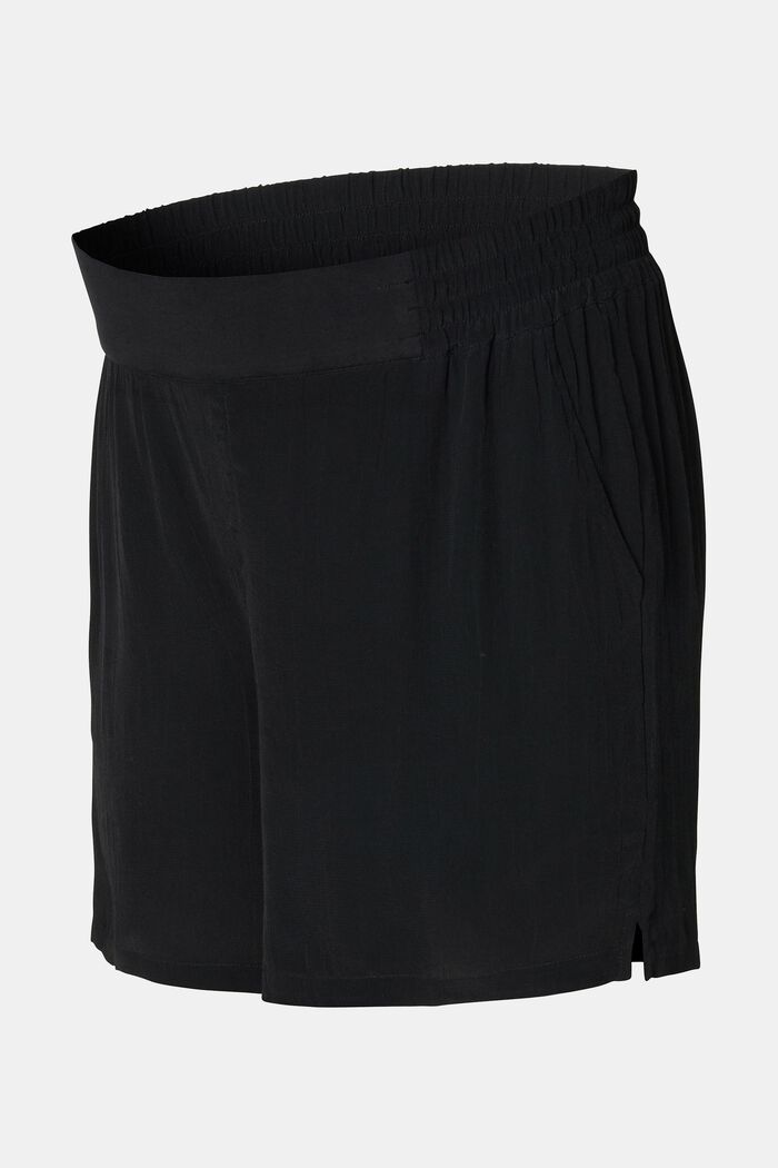 MATERNITY shorts med lav støttelinning, DEEP BLACK, detail image number 4