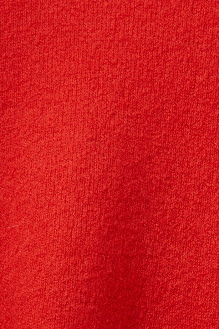 Strikket minikjole, RED, detail image number 5