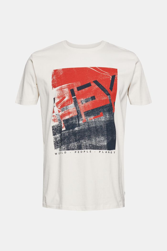 Jersey-T-shirt med store frontprint