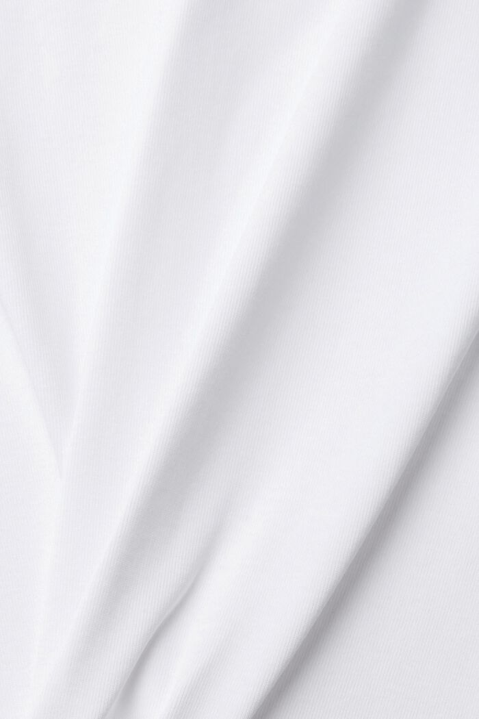 Langærmet jersey top, WHITE, detail image number 5