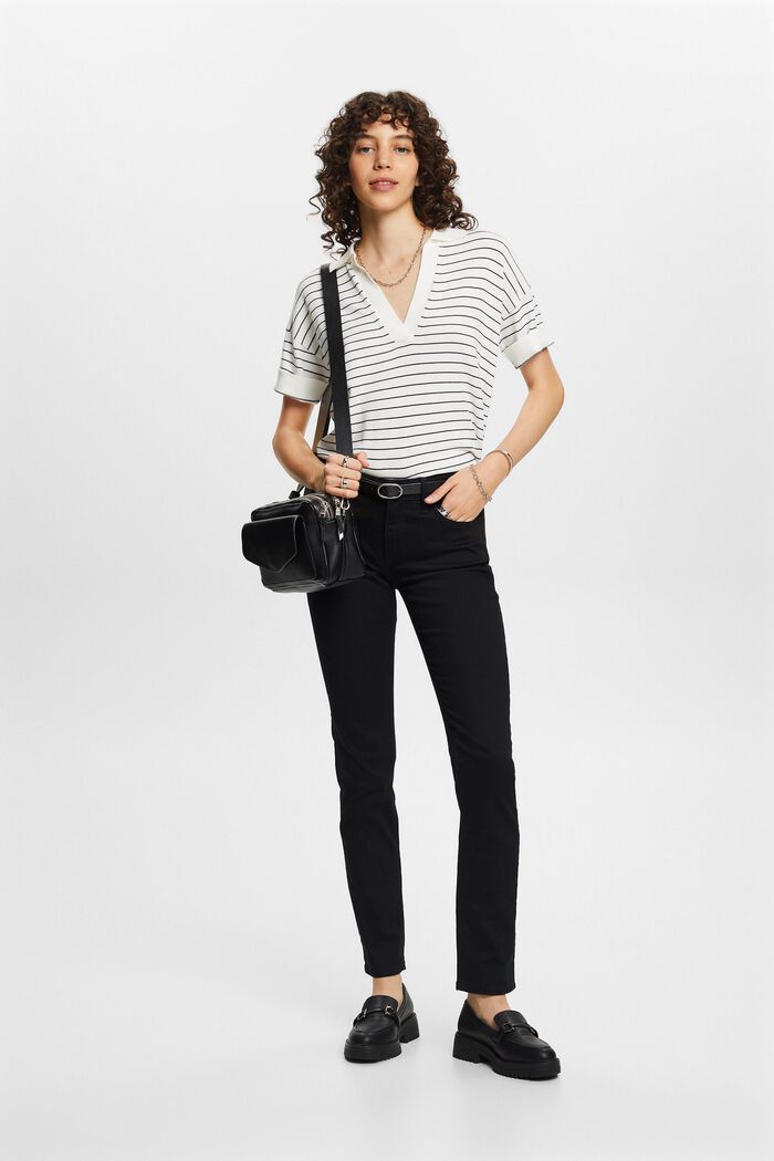 Slim jeans med mellemhøj talje, BLACK RINSE, detail image number 1