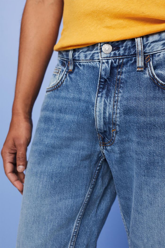 Jeans i en afslappet slim fit-pasform, BLUE MEDIUM WASHED, detail image number 2