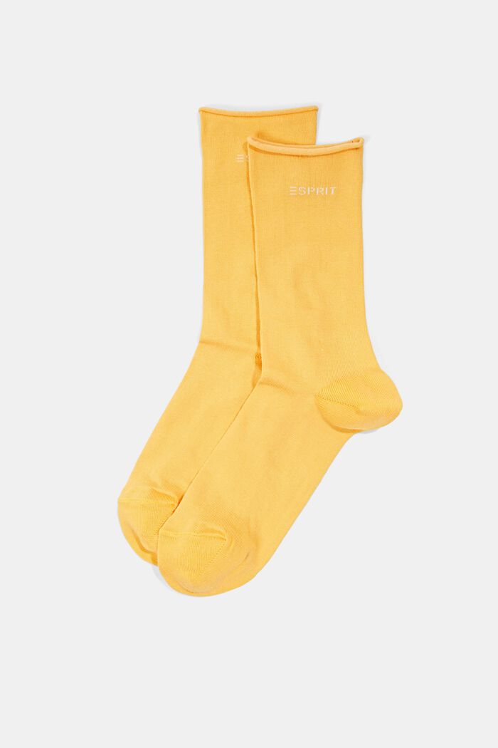 Pakke med 2 par sokker i groft strik, SUNFLOWER, detail image number 0