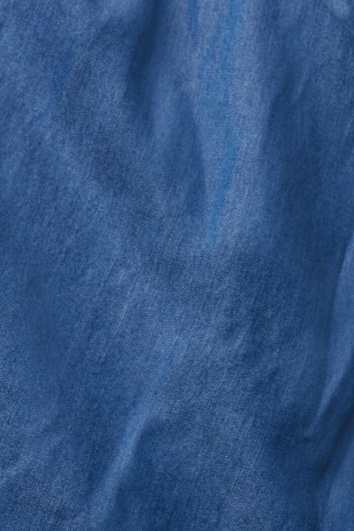 I TENCEL™: kjole i denimlook, BLUE MEDIUM WASHED, detail image number 4