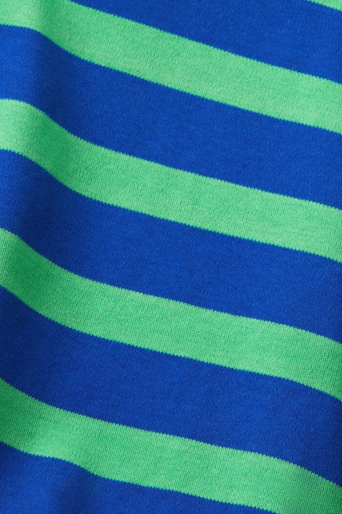 Stribet T-shirt med snoet detalje, BRIGHT BLUE, detail image number 5