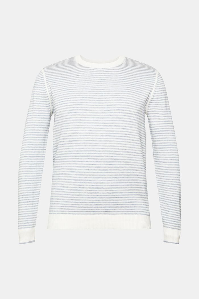 Stribet sweater, OFF WHITE, overview