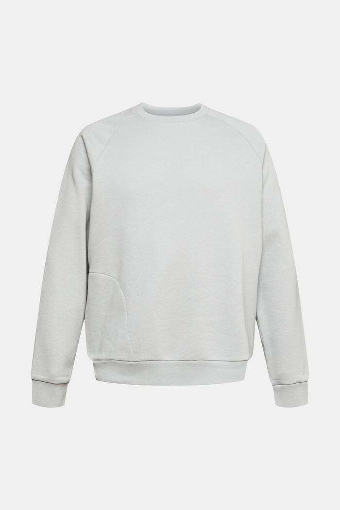 Sweatshirt med lynlåslomme, LIGHT GREY, detail image number 5