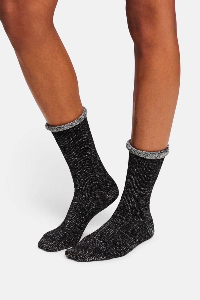 Chunky multifarvede sokker, BLACK, detail image number 1