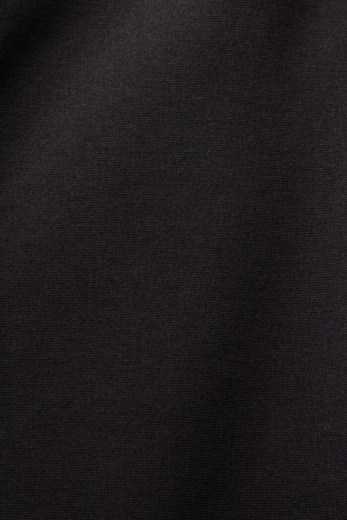 Punto-bukser med lynlås i kanten forneden, BLACK, detail image number 5