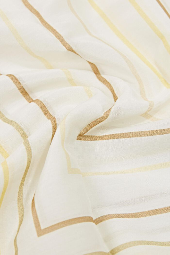 Med silke: tørklæde med grafisk mønster, PASTEL YELLOW, detail image number 2