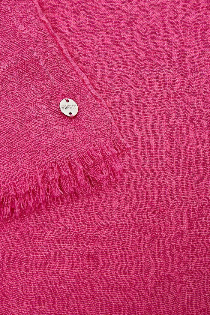 Tørklæde med rynke-effekt, PINK FUCHSIA, detail image number 1