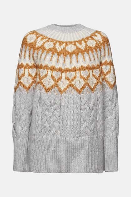 Fair Isle-sweater i uldmiks