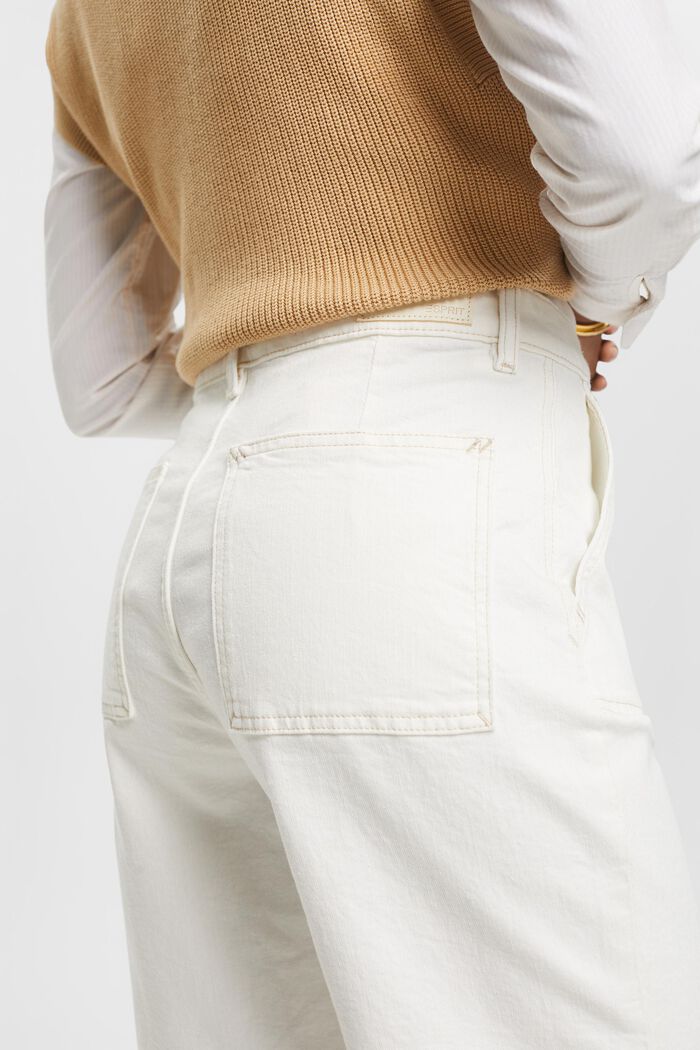Shorts med høj talje, OFF WHITE, detail image number 4