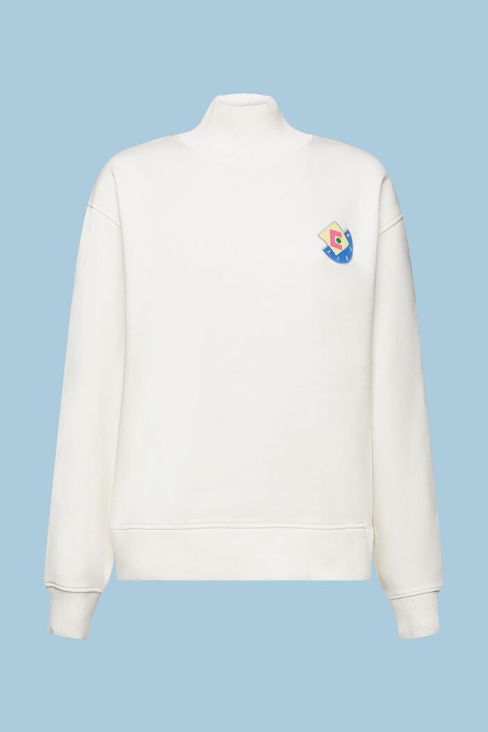 Højhalset sweatshirt med logo, ICE, detail image number 6