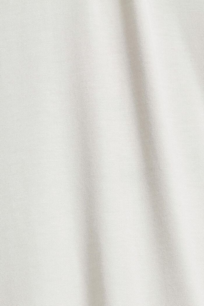 Langærmet overdel med flæser, LENZING™ ECOVERO™, OFF WHITE, detail image number 4