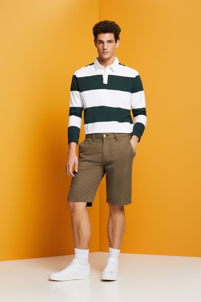 Shorts i chino-stil, DUSTY GREEN, detail image number 1
