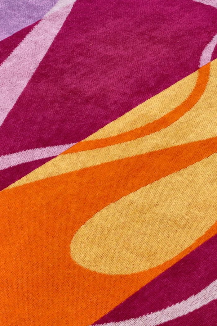 Multifarvet strandhåndklæde, CRANBERRY, detail image number 1