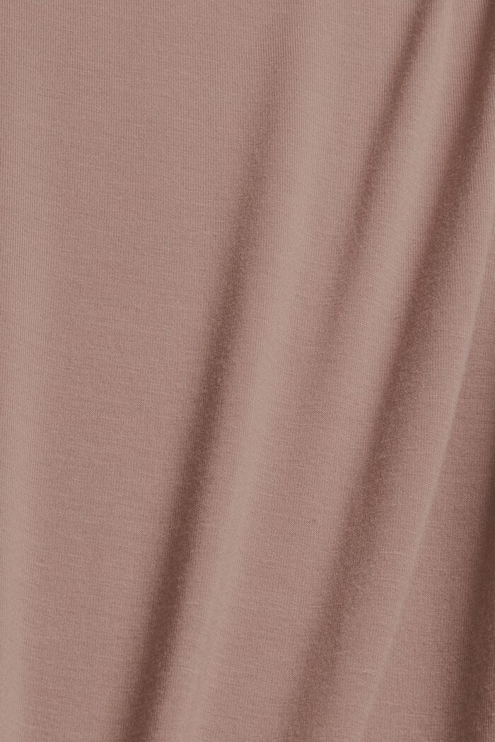 Jerseynatskjorte med LENZING™ ECOVERO™, TAUPE, detail image number 4