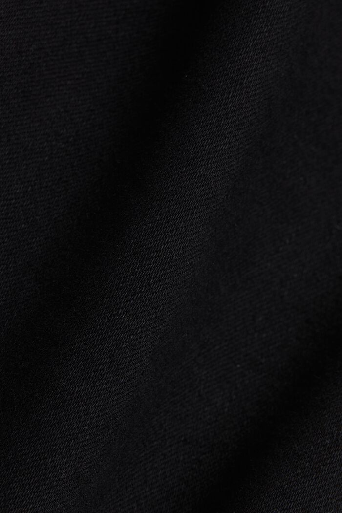 Bløde, højtaljede bukser med stretch, BLACK, detail image number 4