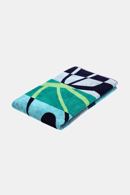 Multifarvet strandhåndklæde
