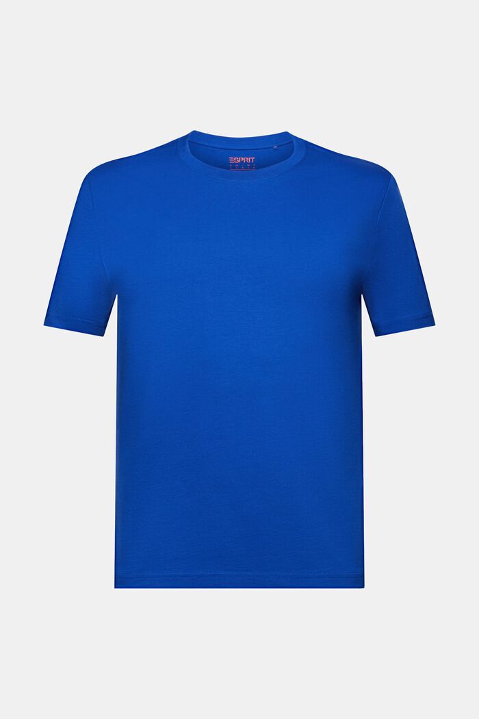 Jersey-T-shirt i økologisk bomuld, BRIGHT BLUE, detail image number 5