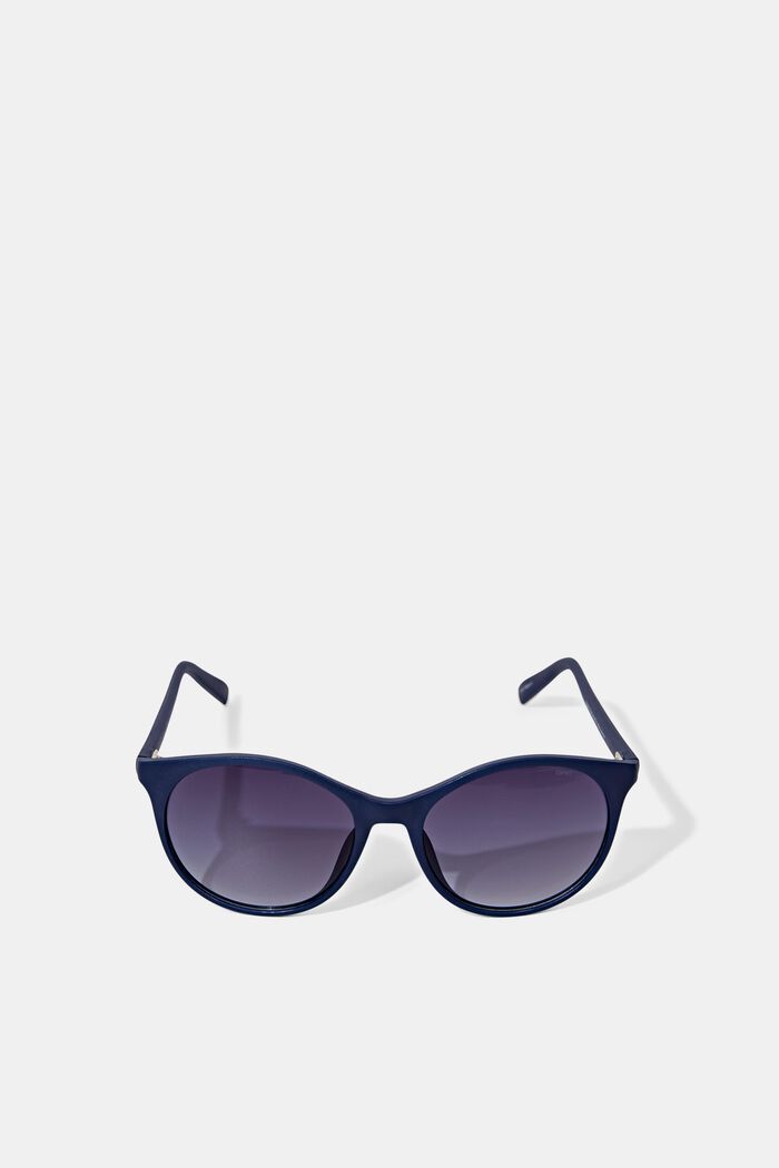 Af genanvendte materialer: runde ECOllection solbriller, BLUE, detail image number 0
