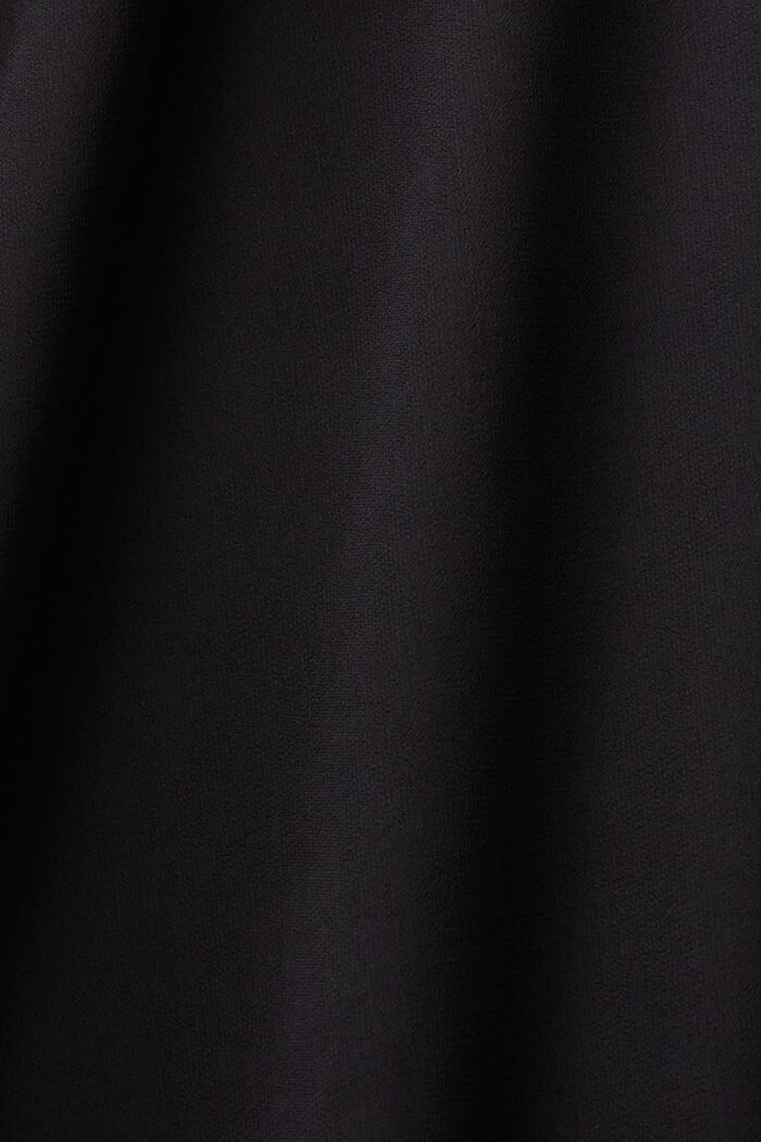 Ærmeløs minikjole i crepe chiffon, BLACK, detail image number 7