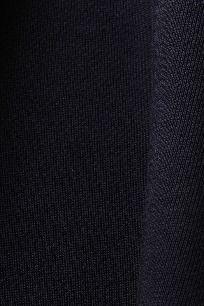 Sweatshirt med print og rund hals, 100 % bomuld, BLACK, detail image number 5