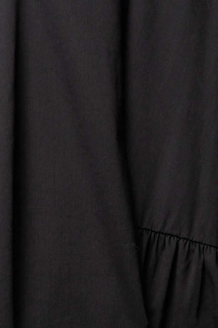 Flæsekjole med LENZING™ ECOVERO™, BLACK, detail image number 1