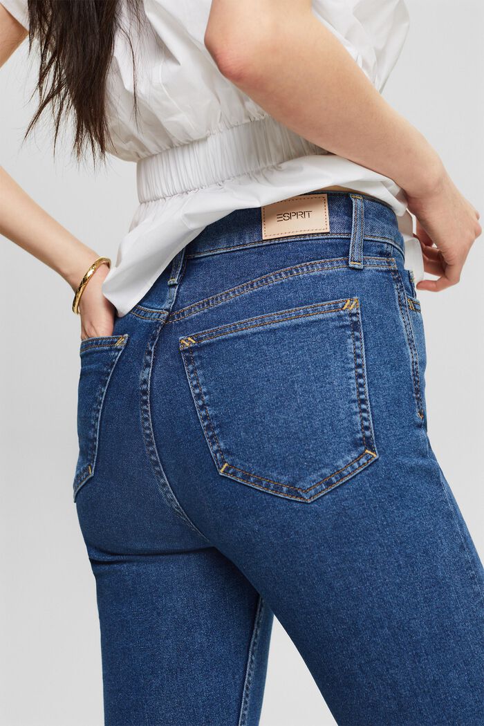 Bootcut-jeans med ultrahøj talje, BLUE MEDIUM WASHED, detail image number 3
