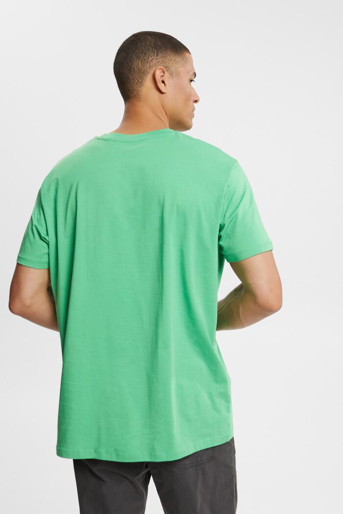 Jersey-T-shirt, 100% bomuld, GREEN, detail image number 4