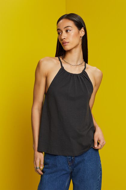 Camisole-top i jersey, 100 % bomuld